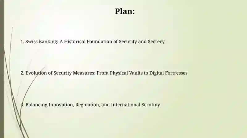 Swiss Banking: A Historical Foundation of Security and Secrecy 2