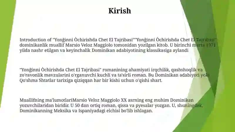 Yonĝinni Òchirishda Chet El Tajribasi 2