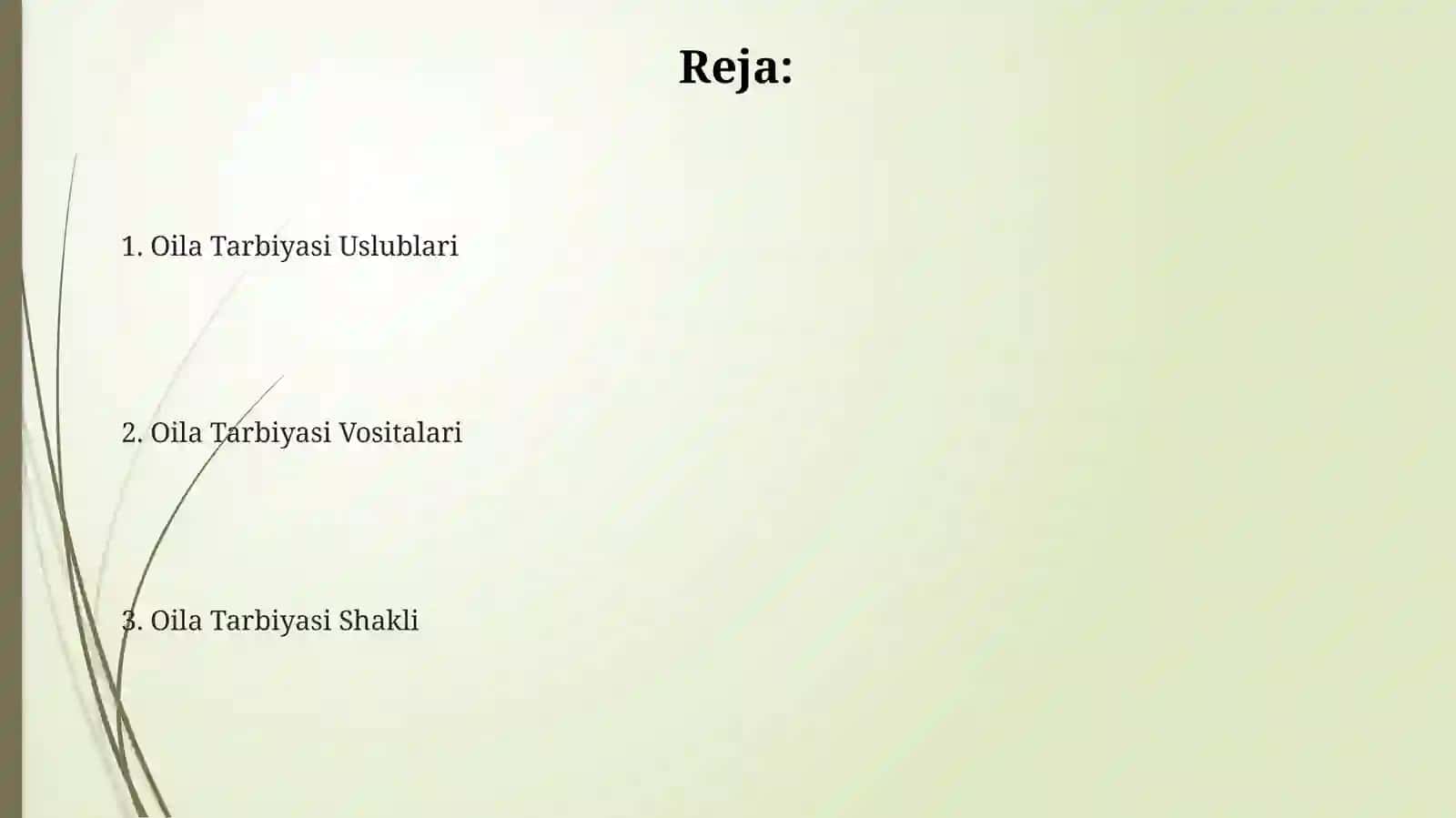 Oila Tarbiyasi Shakli 2