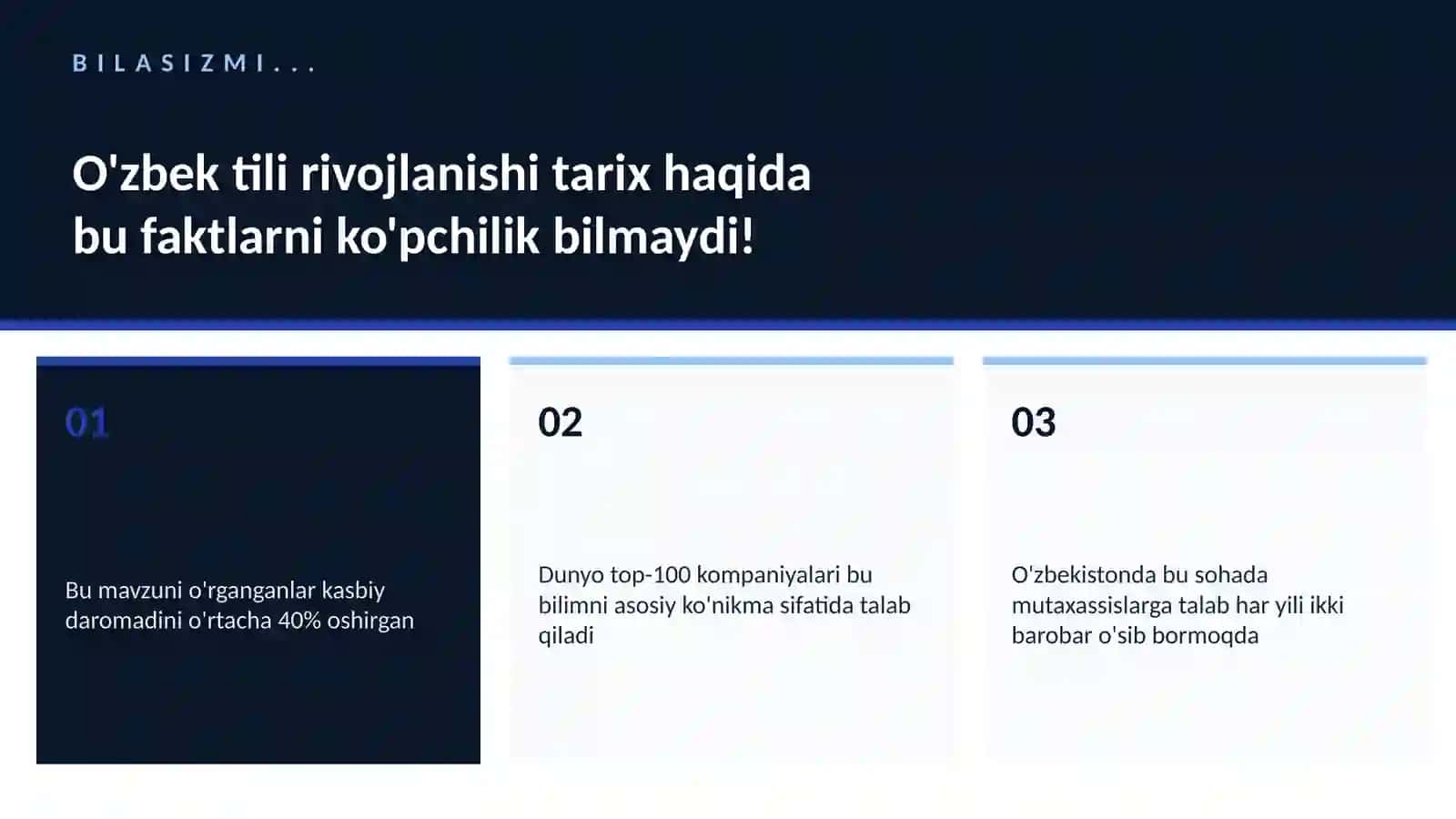 O'zbek tili rivojlanishi tarix 2