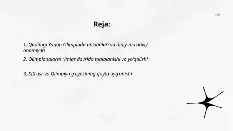 Olimpiya o’yinlar tarixi. Rivojlanish tarixi 2