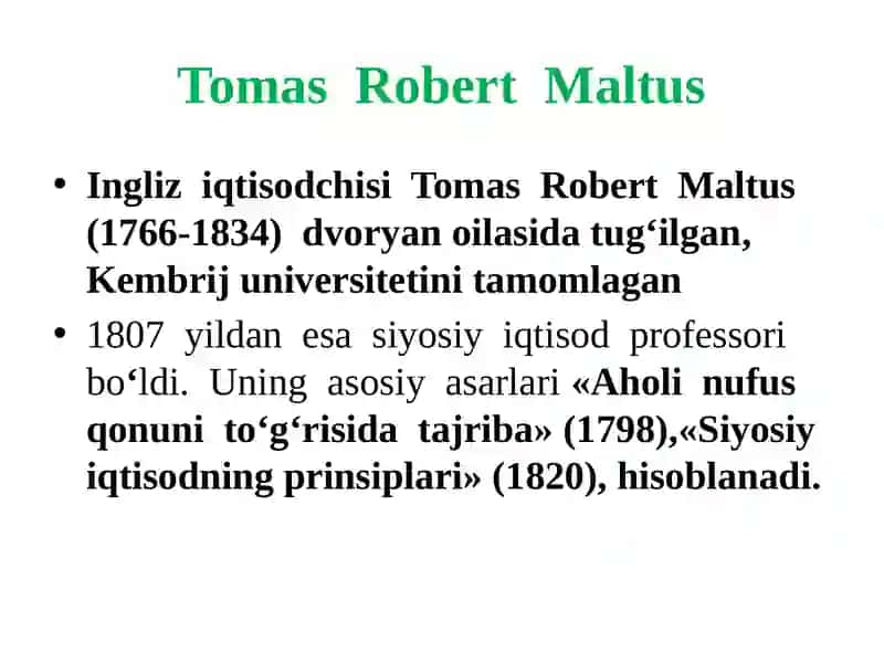 Tomas Robert Maltus 2