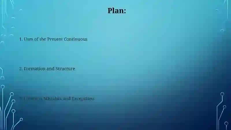 Slide on Present Continuous 2