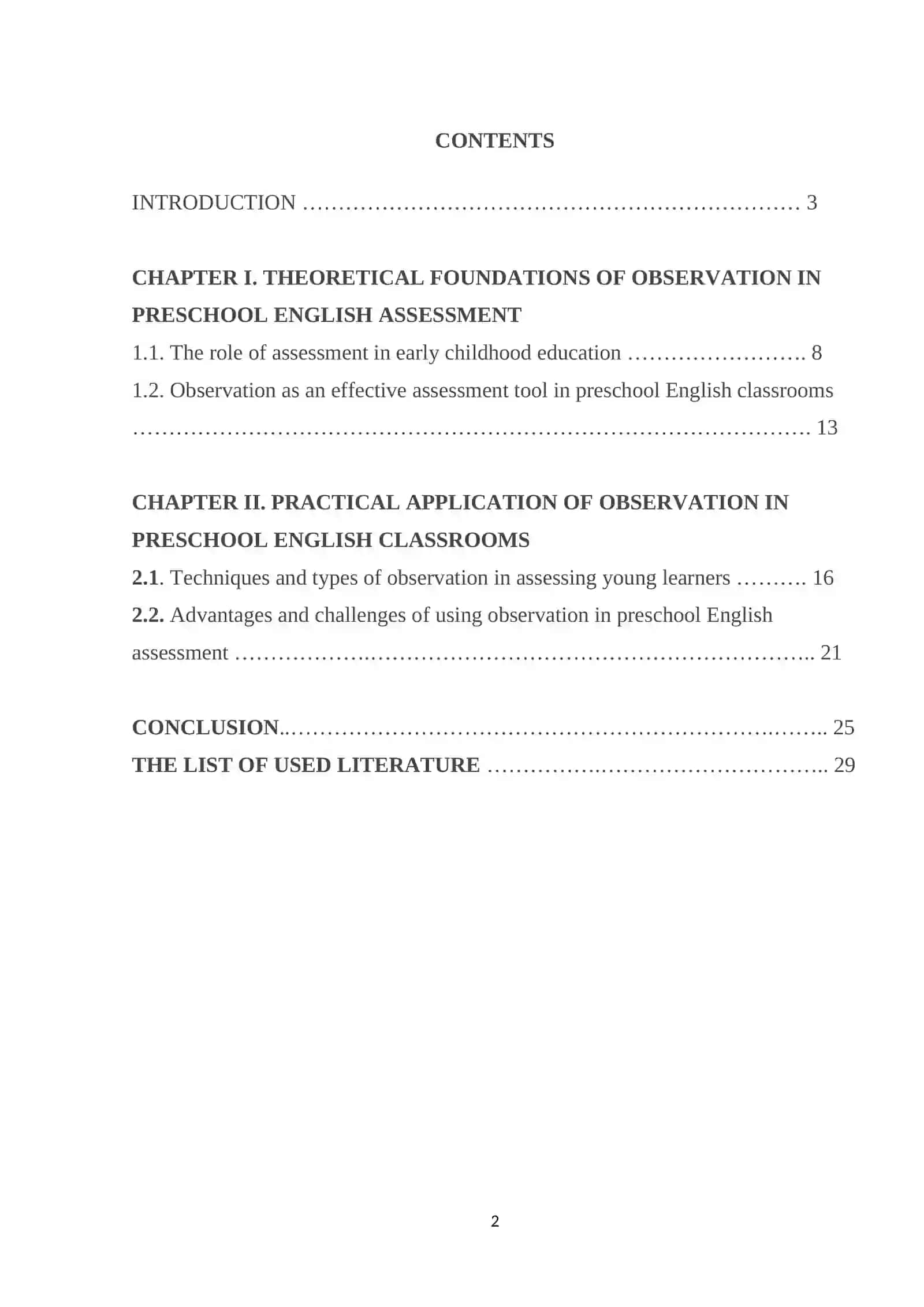 Observation as an Assessment Tool in Preschool English Classrooms 2