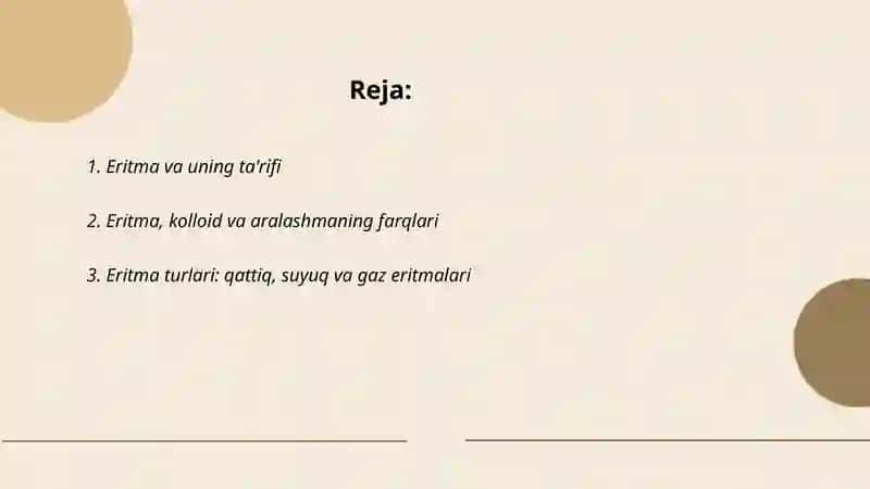 Eritma va eruvchanlik 2