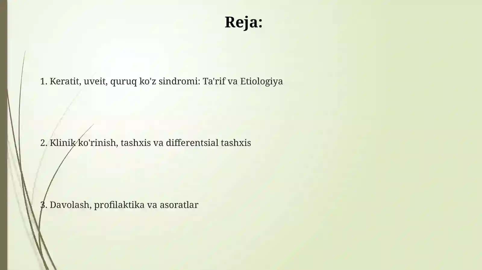 Keratit, Uveit, Quruq Ko'z Sindromi: Ta'rif va Etiologiya 2