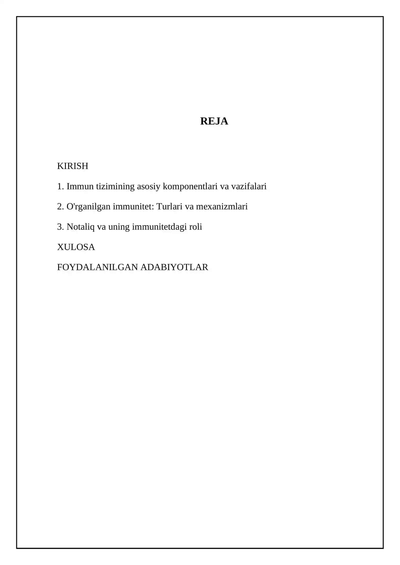 Immunitet haqida tushuncha 2