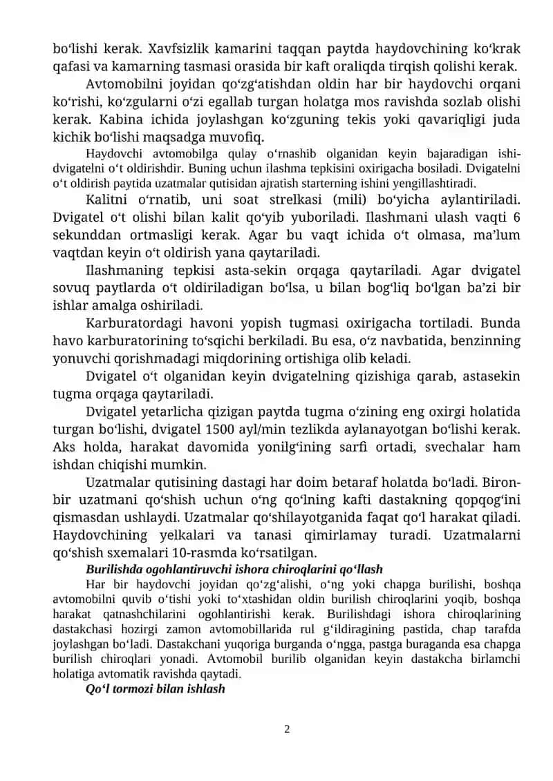 Yo’l harakatining asosiy tavsiflari 2