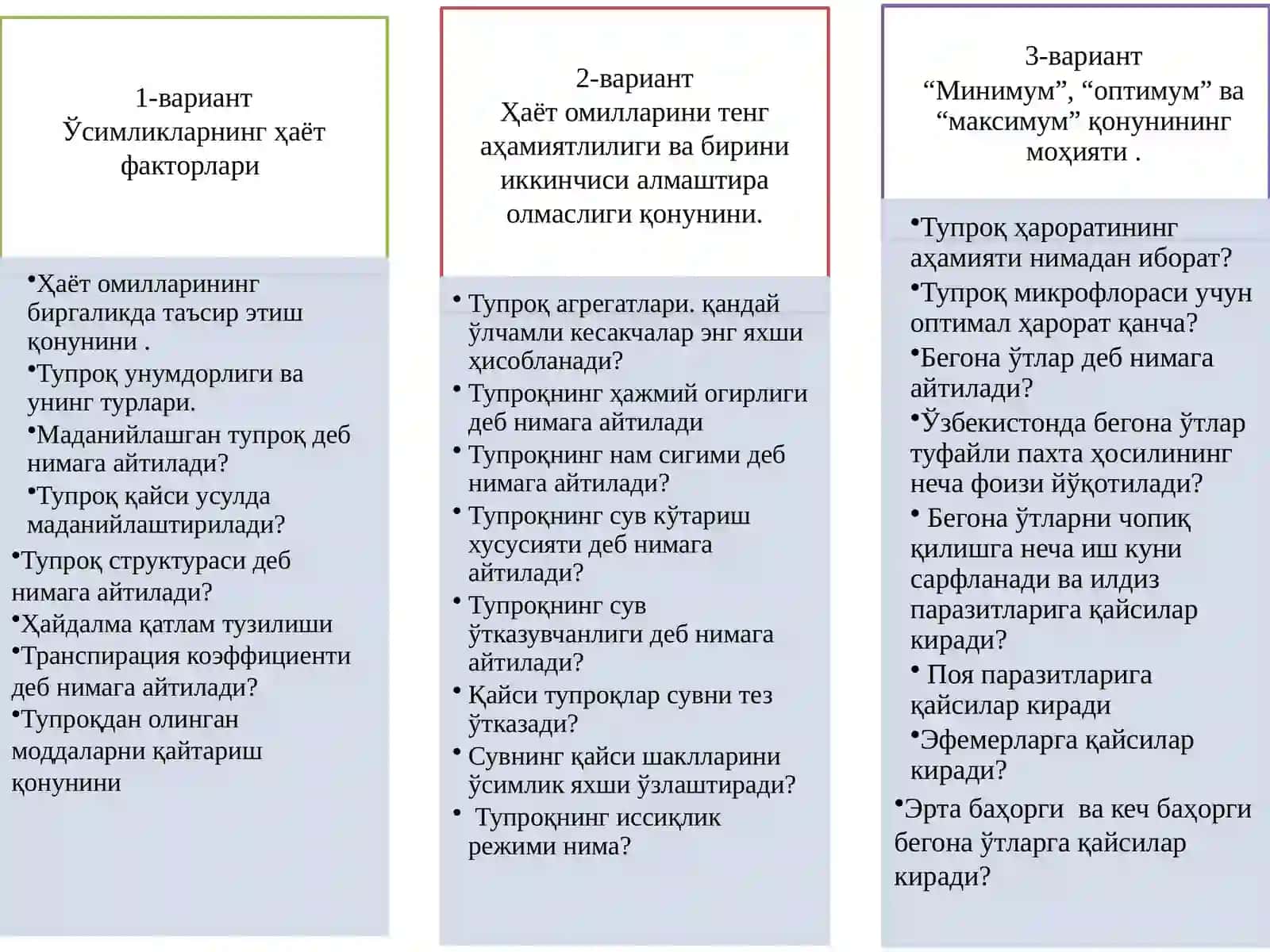 Дехқончилик ва мелиорация 2