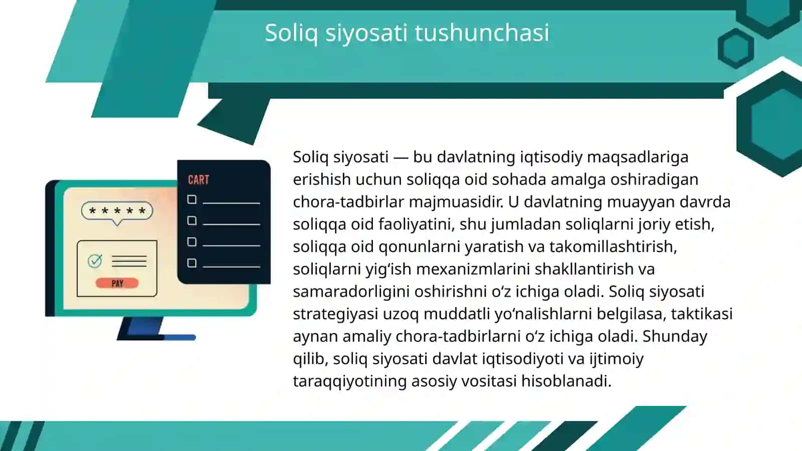 Soliq siyosatini raqamlashtirish 2