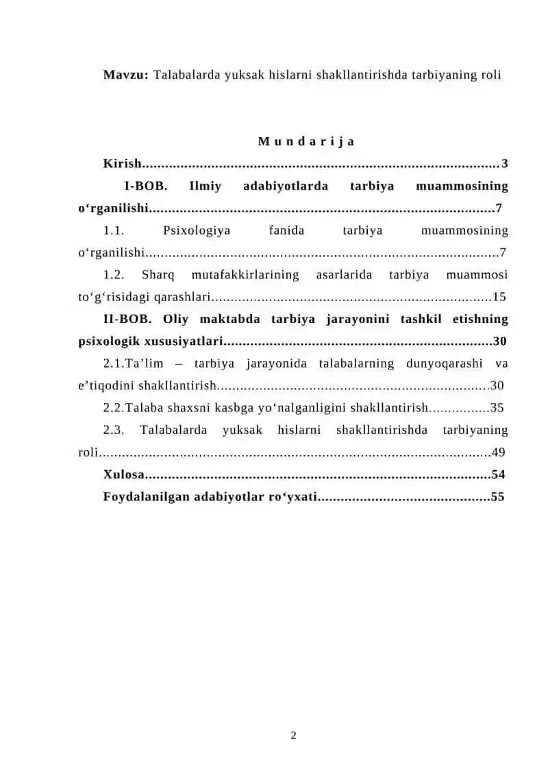 Talabalarda yuksak hislarni shakllantirishda tarbiyaning roli 2