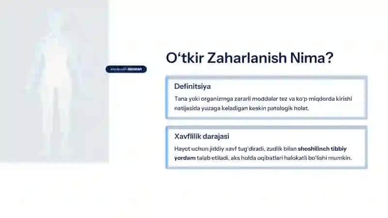 O8tkir Zaharlanishlar 2