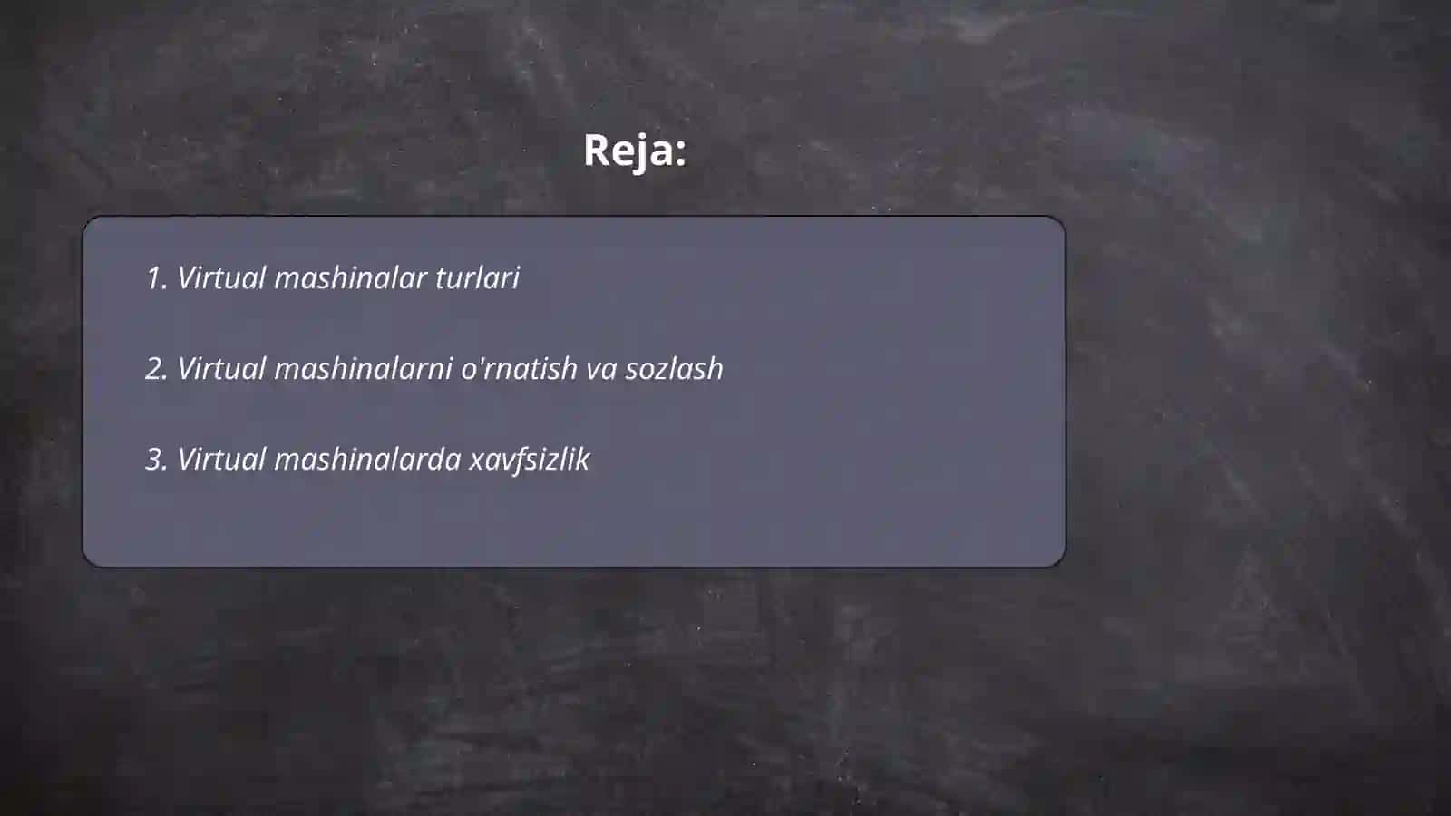 Virtual moshinalarni ta'minlash va migratsiya 2