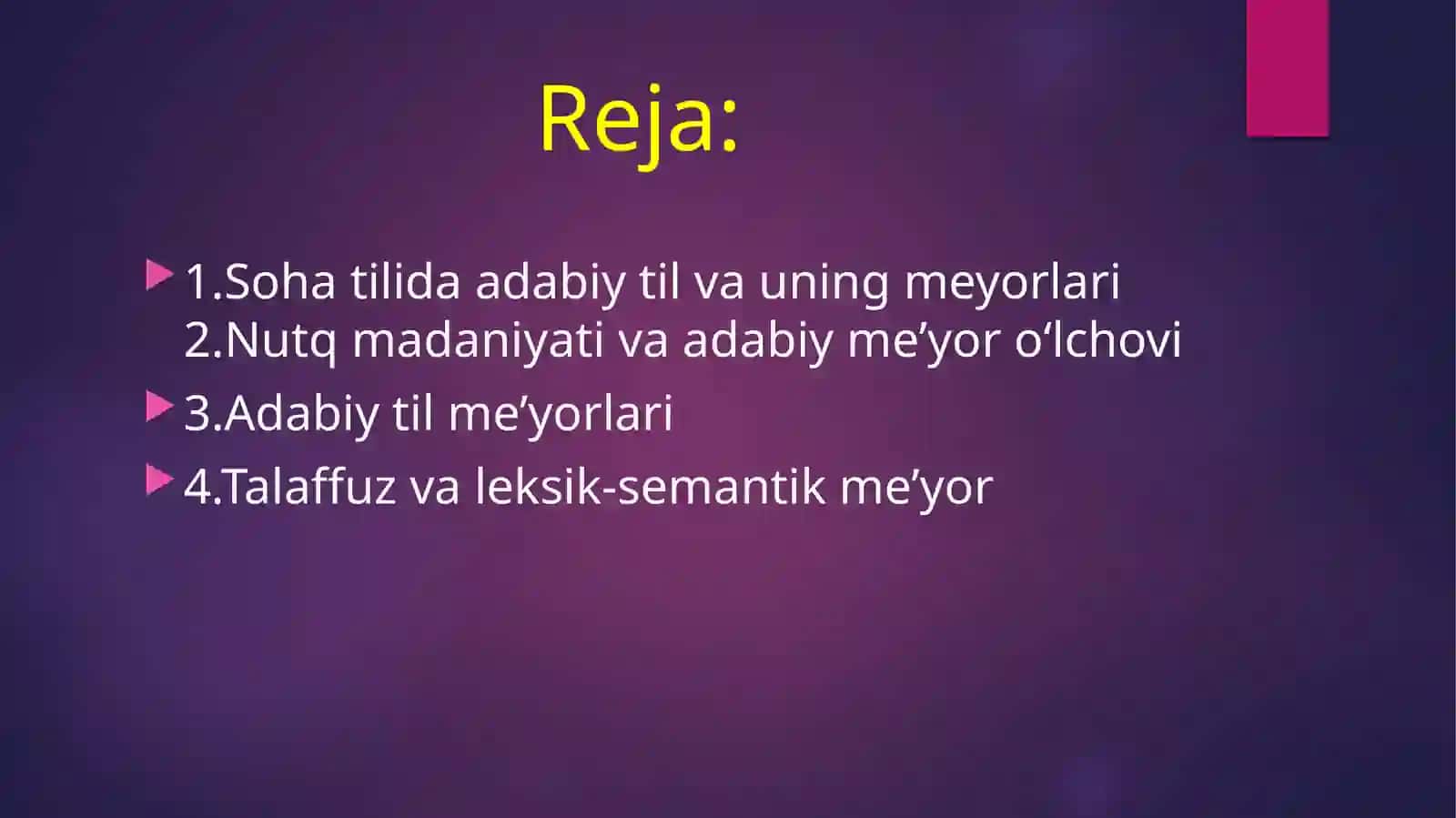 Sohatilda adabiy til va uning me'yori 2