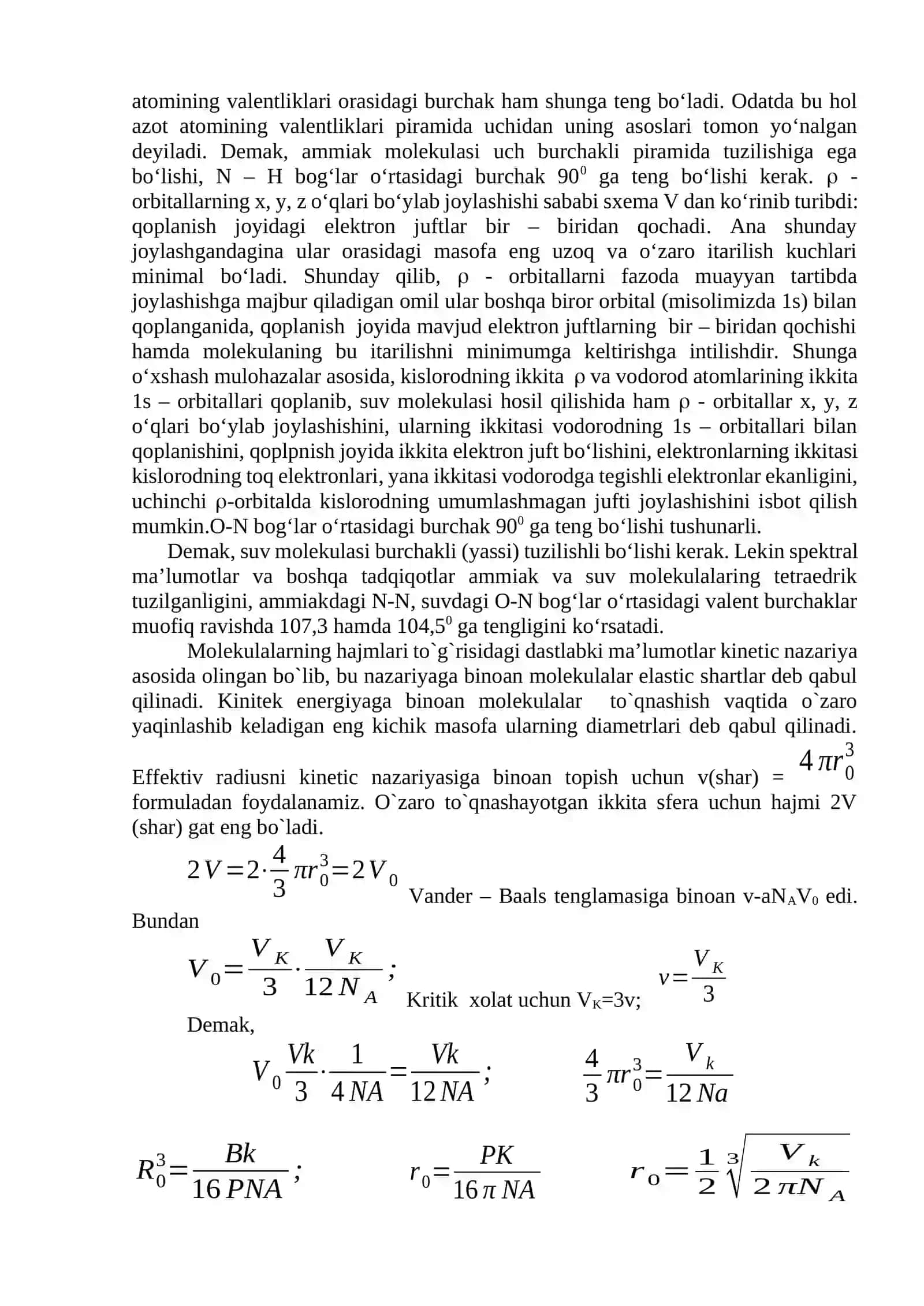 Molekulaning fazoviy tuzilishi 2