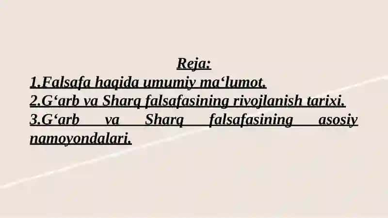 G‘arb va Sharq mutaffakirlarining falsafa haqidagi qarashlari 2