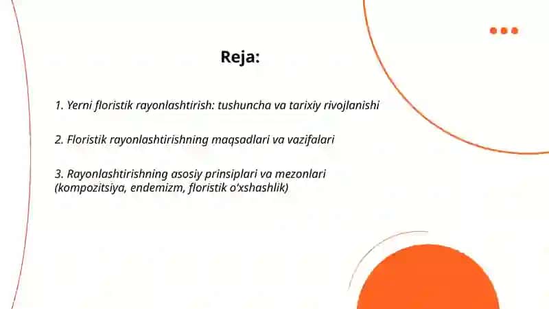 Yerni floristik rayonlashtirish 2