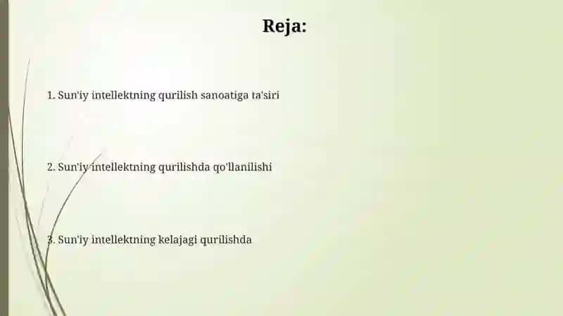 Sun'iy intellektning qurilish sohasiga ta'siri 2