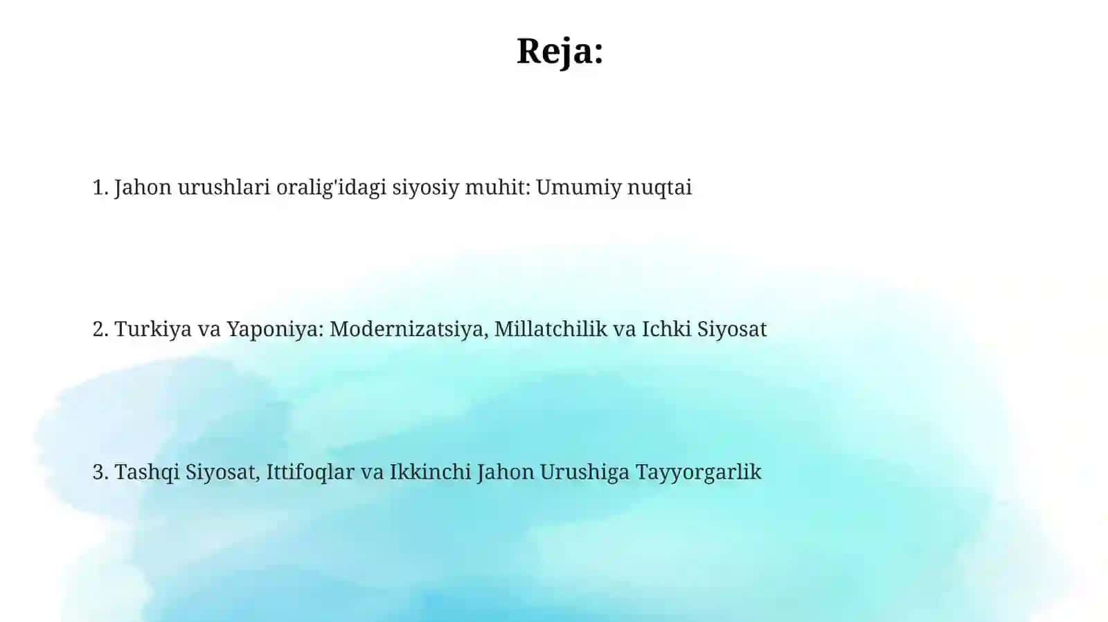 Jahon urushlari oraligʻidagi siyosiy vaziyat 2