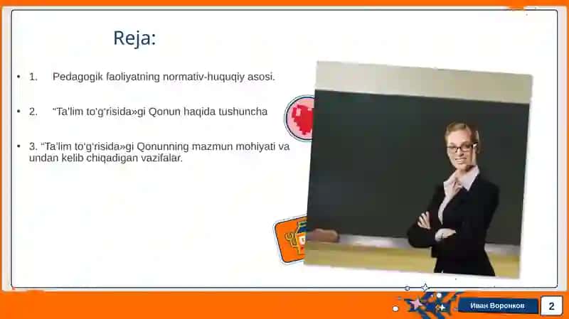 Pedagogik Faoliyatning Kasbiy-huquqiy Asoslari 2