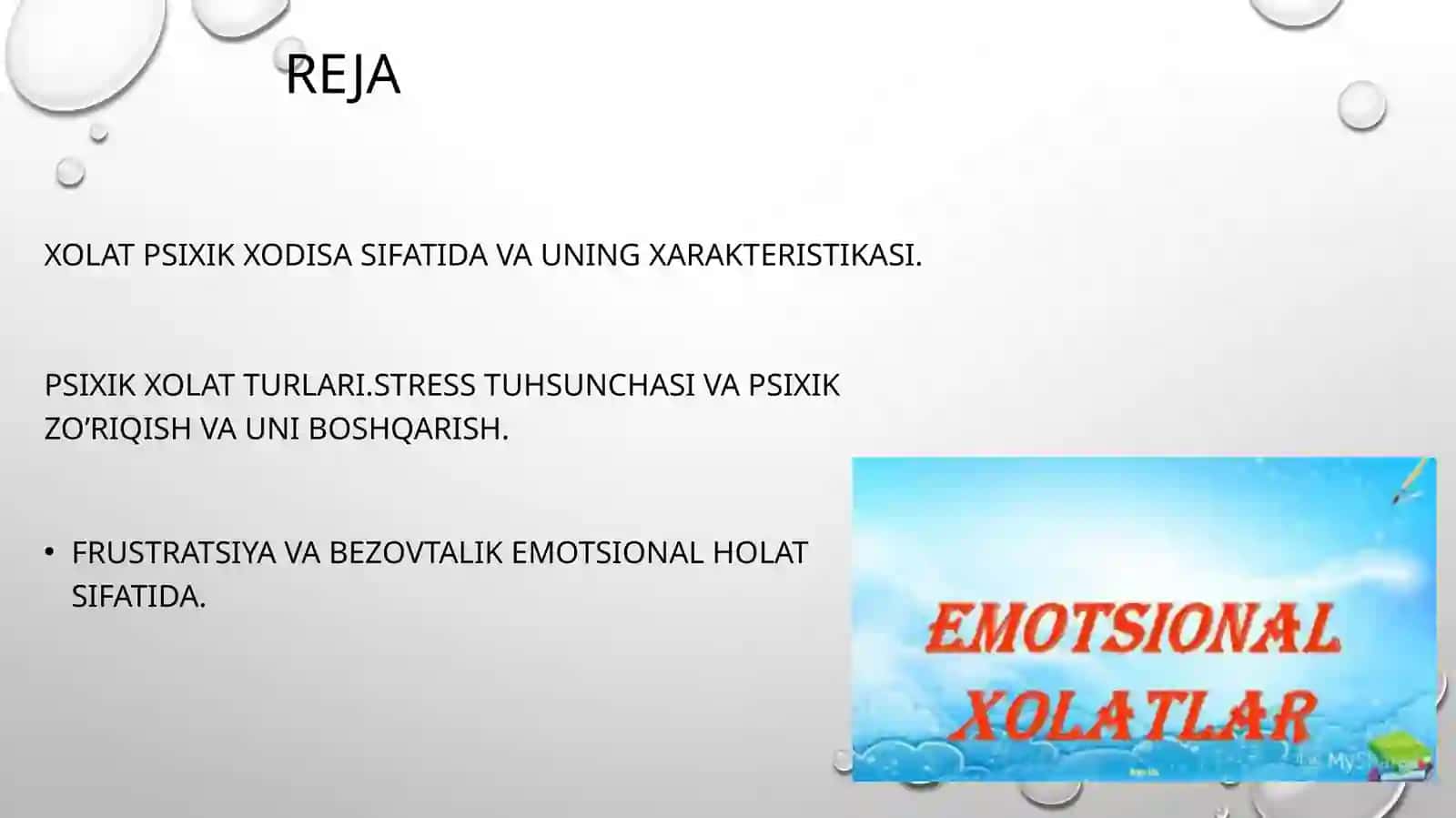 Emotsional holatlar 2
