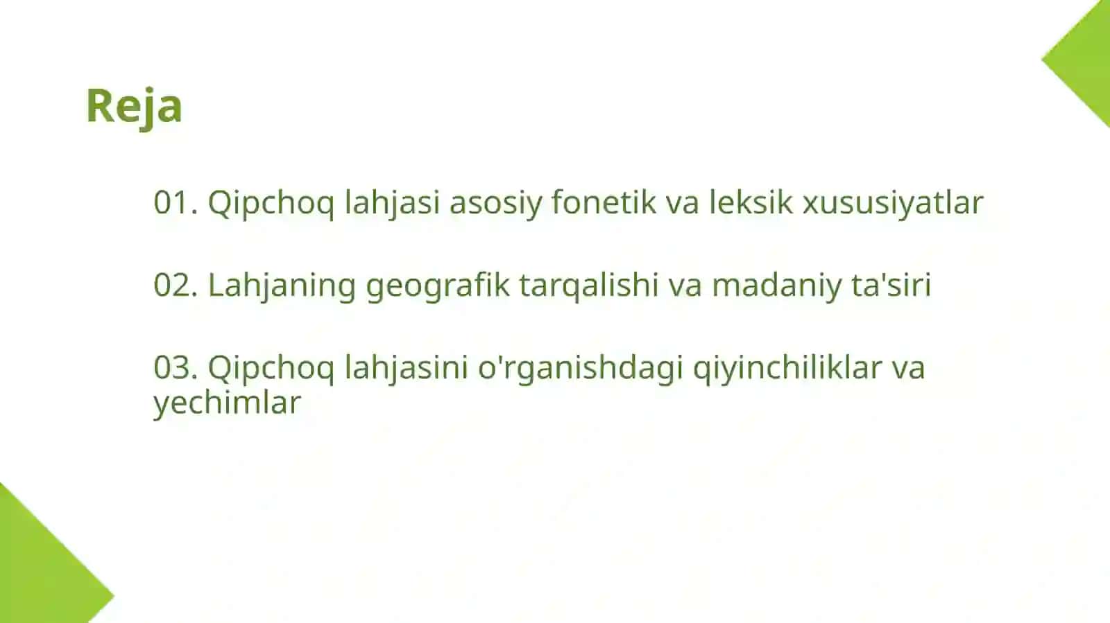 Qipchoq lahjasi 2