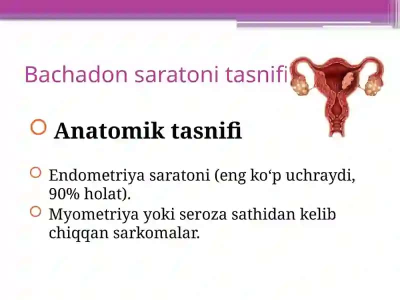 Bachadon va bachadon boʻyni saratoni 2