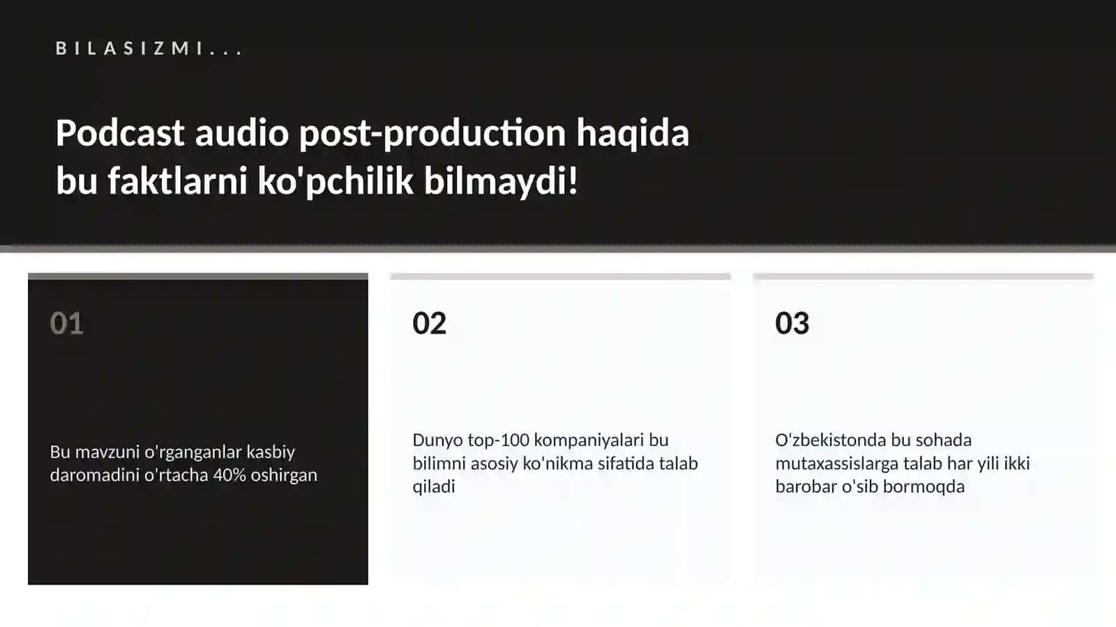 MUSIQA VA AUDIO TEXNOLOGIYALAR 2