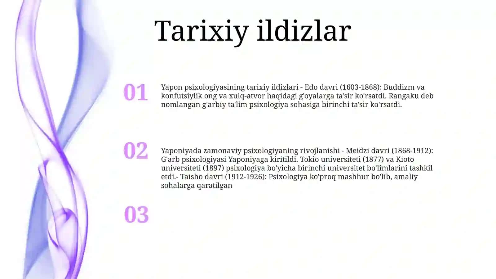 Yaponiyada Psixologlarni Rivojlanishi 2