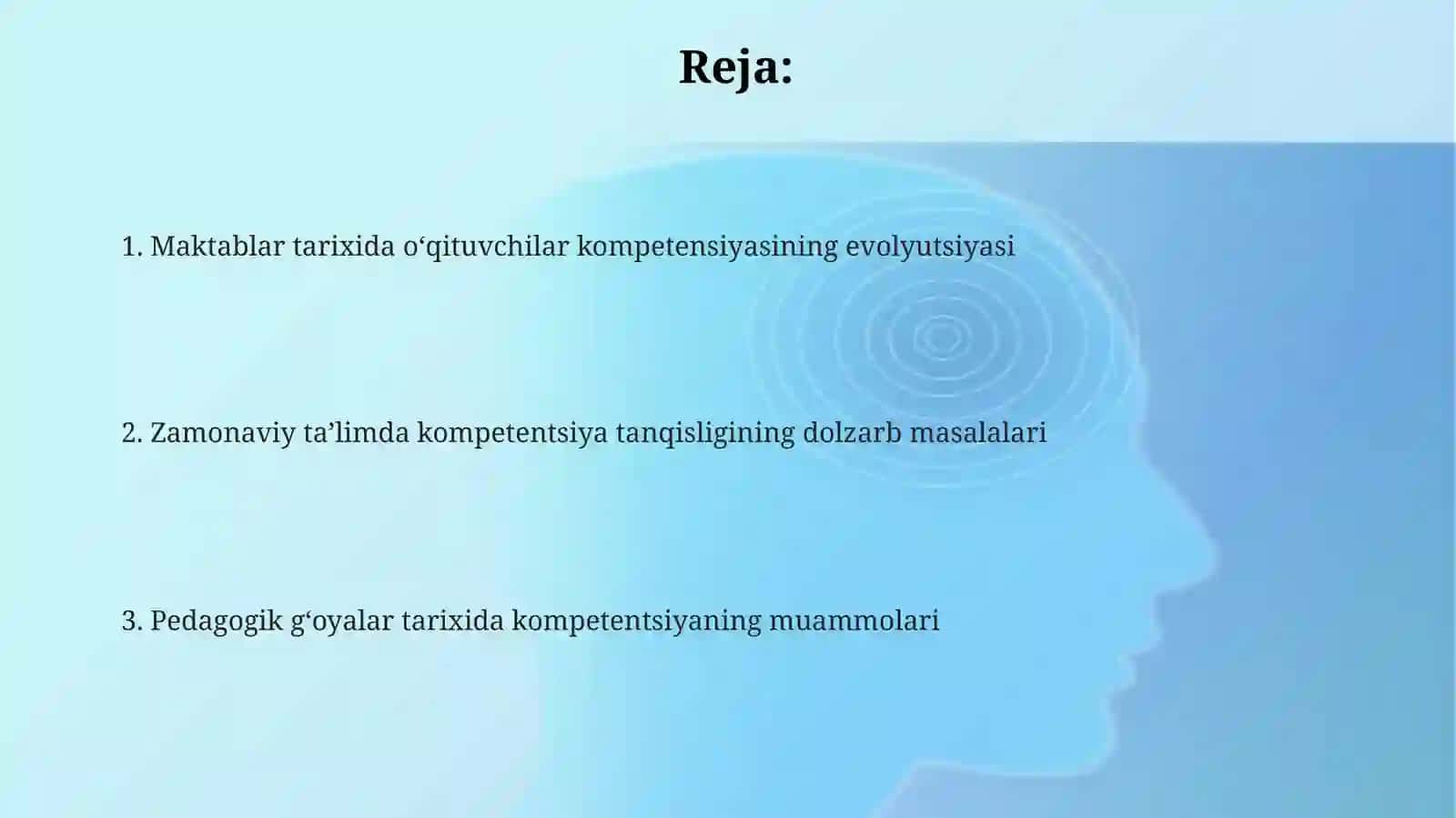 Pedagogik fikrlar va maktablarni tarixi 2
