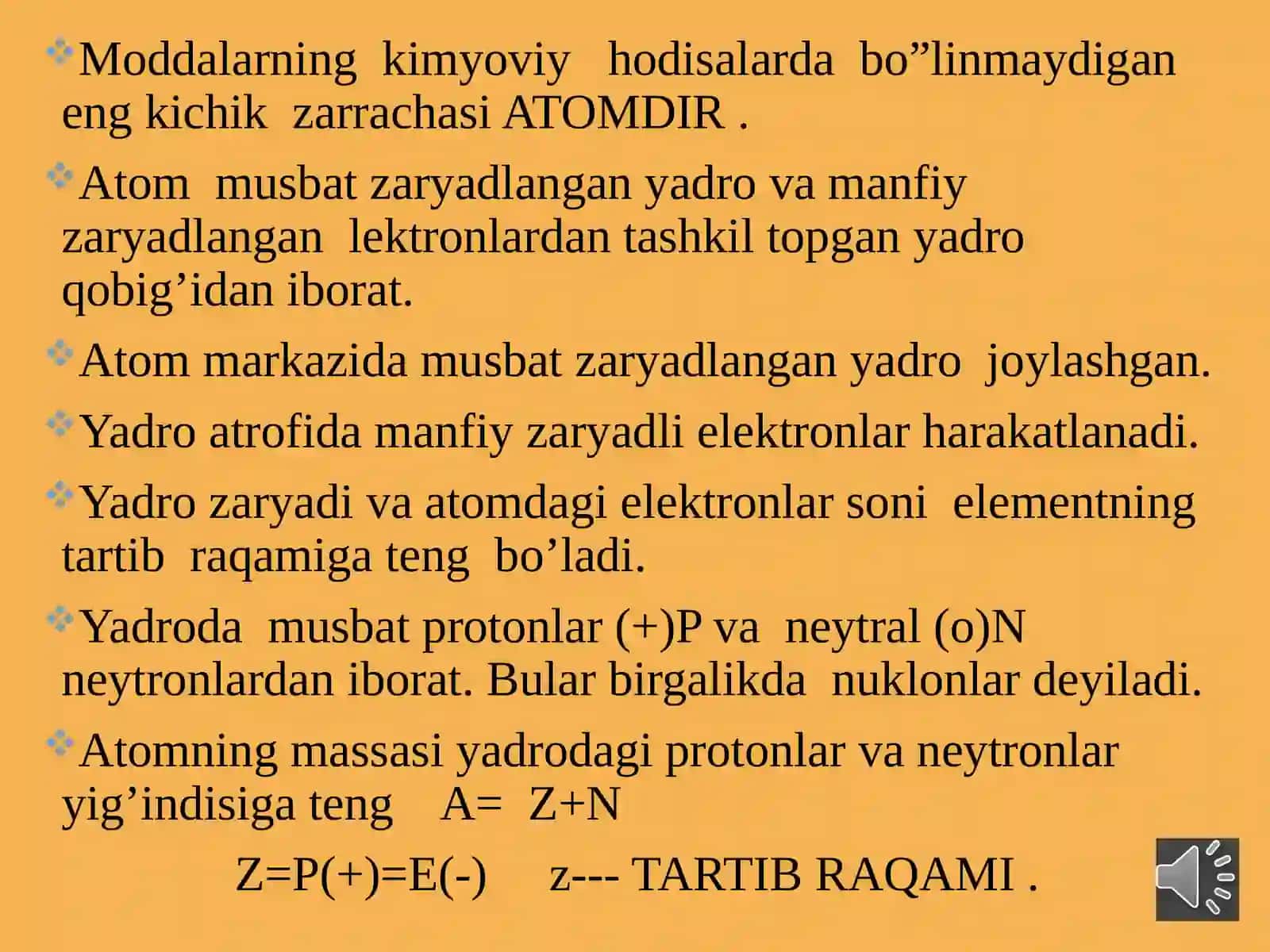 Atomyadrosi.Atomtuzilishiningplanetar modelimavzusidaAKTdanfoydalanish 2