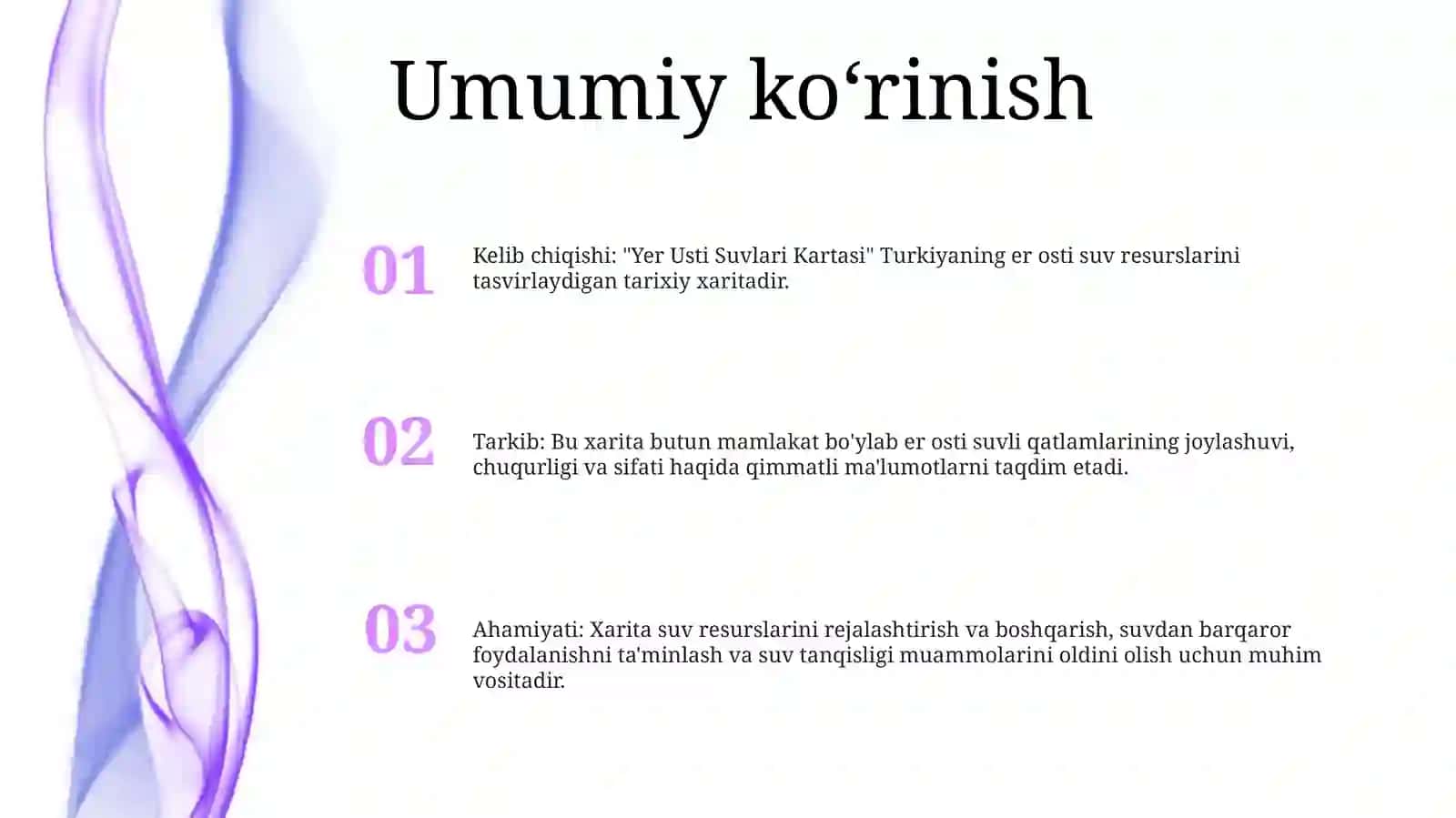 Yer Usti Suvlari Kartasi 2