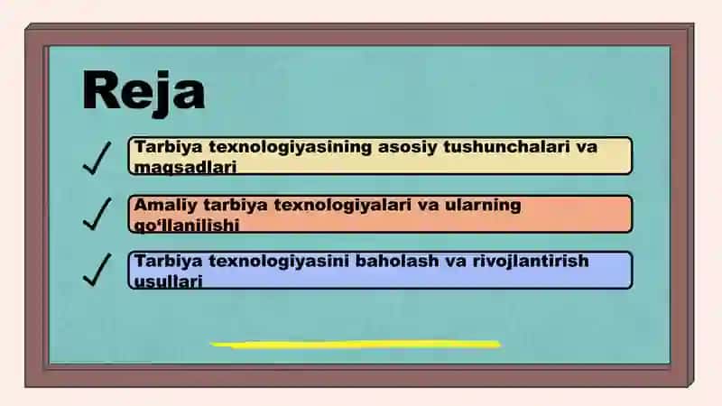 Tarbiya texnologiyasi asoslari 2
