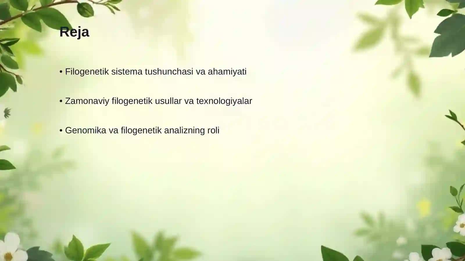 Zamonaviy filogenetik sistema 2