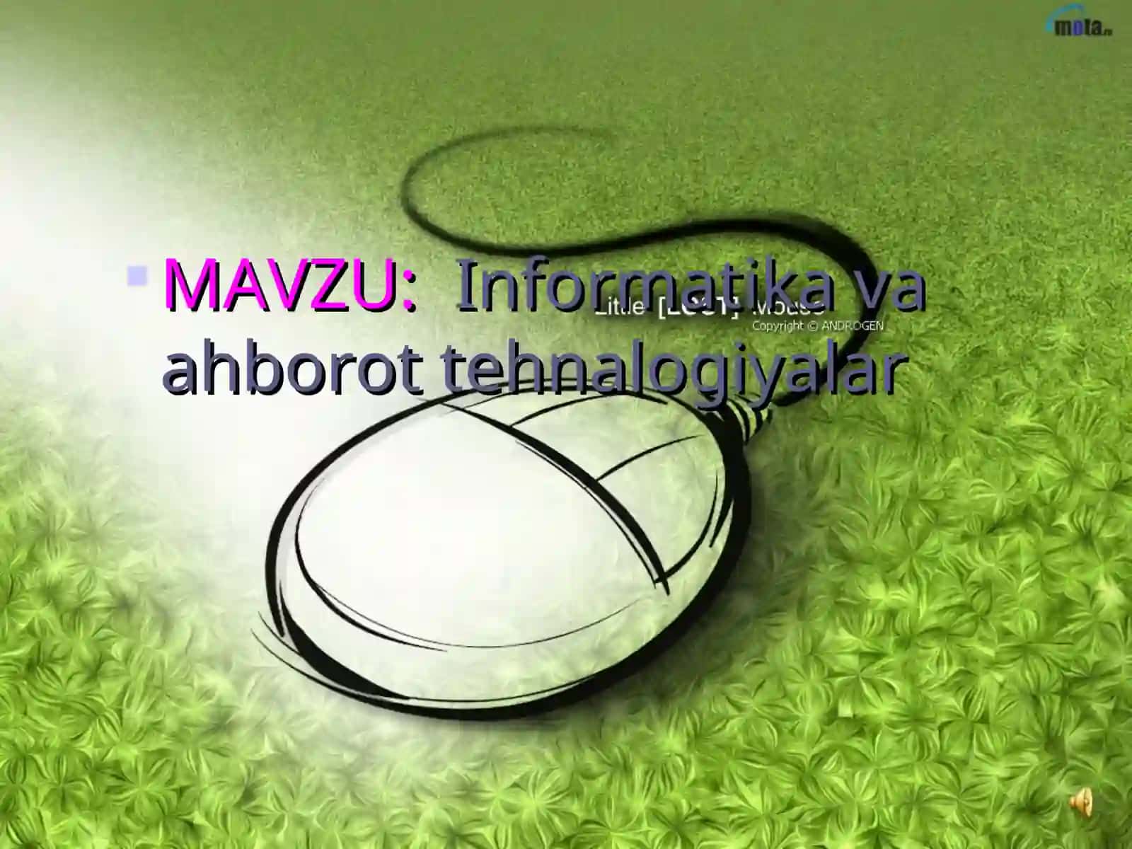Informatika va ahborot tehnalogiy 2