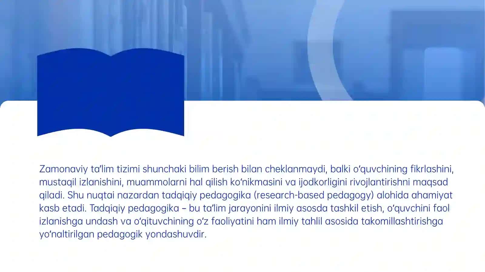 Tadqiqiy pedagogika va ta’lim amaliyoti 2