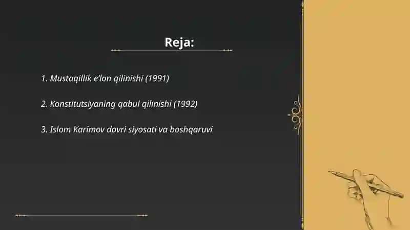O'zbekistonning eng yangi tarixi 2