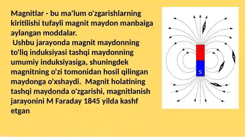 Magnetiklar, Magnitlar,Ferromagnetiklar,Diamagnetiklar,Paramagnetiklar 2