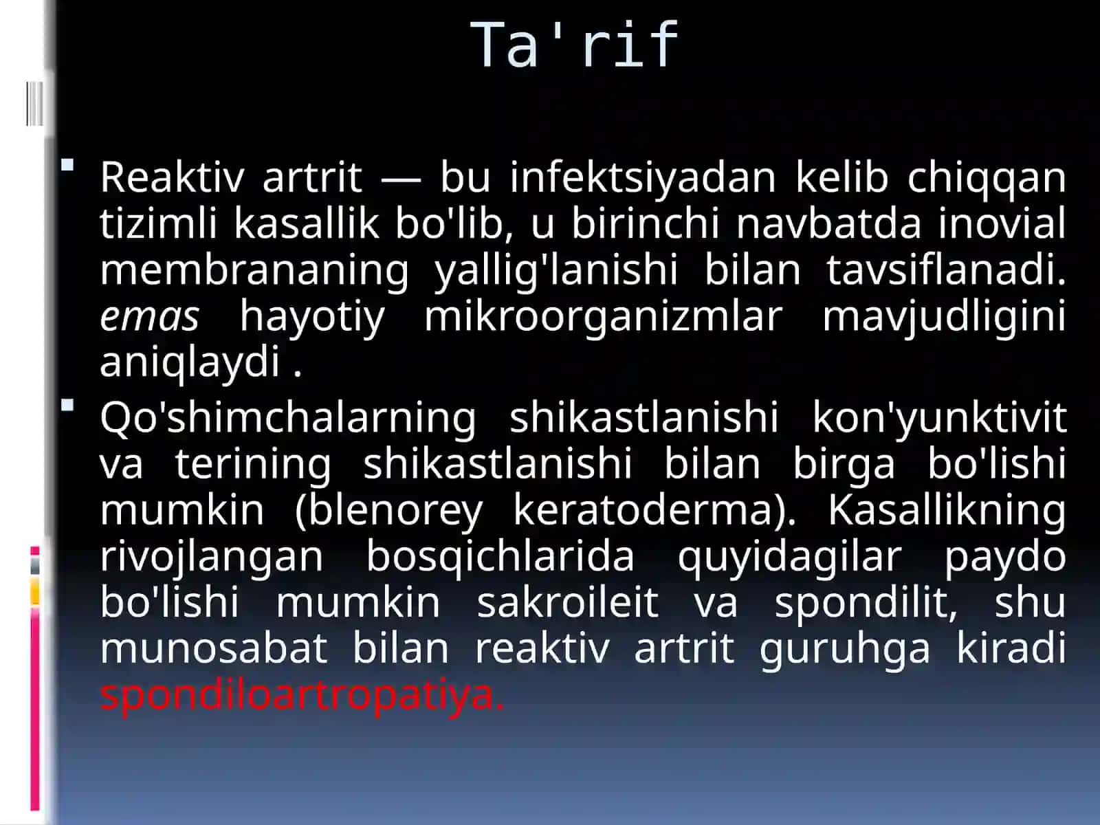 REAKTIV ARTRIT 2