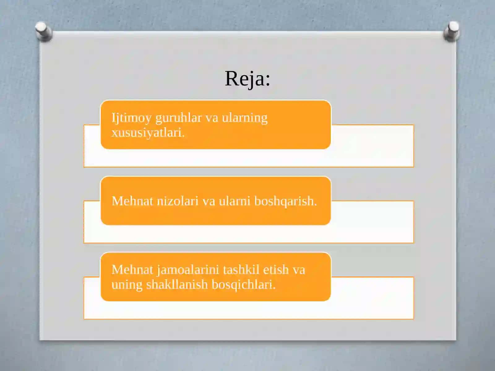 Inson resurslarini boshqarishda guruhlararo munosabat 2
