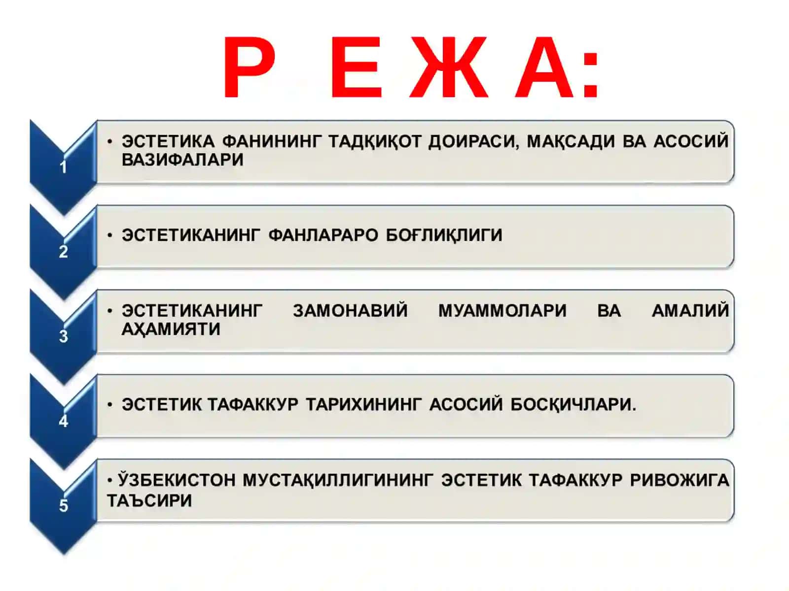 Эстетиканинг предмети мақсад ва вазифалари 2