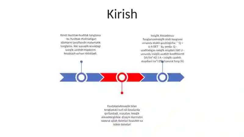 Issiqlik Almashinuv Tenglamasi 2