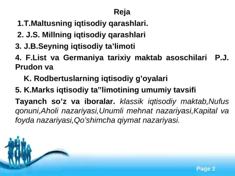 Klassik iqtisodiy maktabning yakunlanishi 2