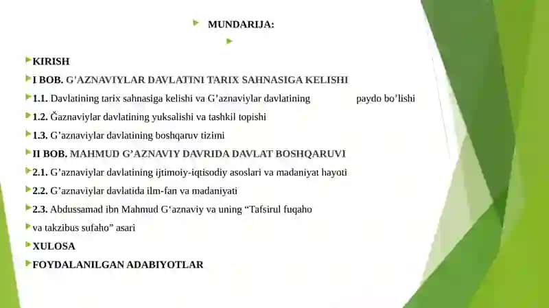 G’AZNAVIYLAR DAVLATINING TASHKIL TOPISHI 2