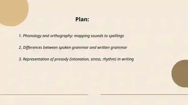 The relation between speech and writing 2