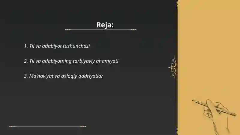 Til va adabiyot tushunchasi 2