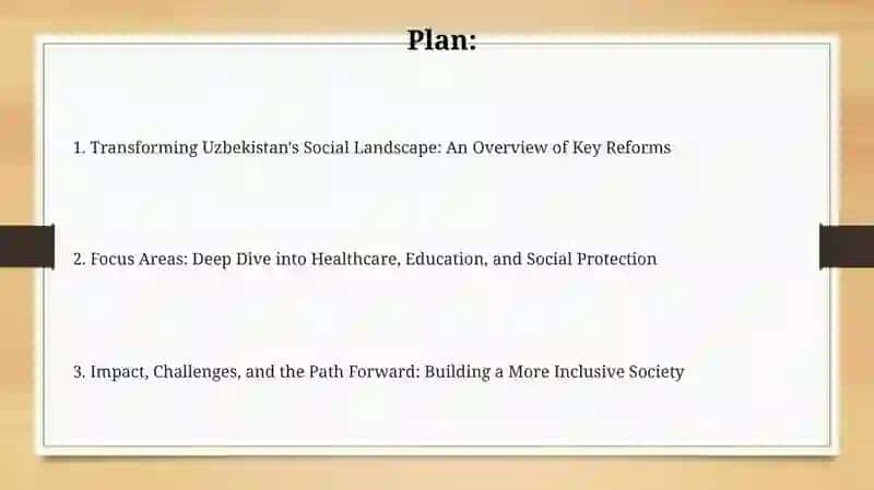 Transforming Uzbekistan's Social Landscape: An Overview of Key Reforms 2
