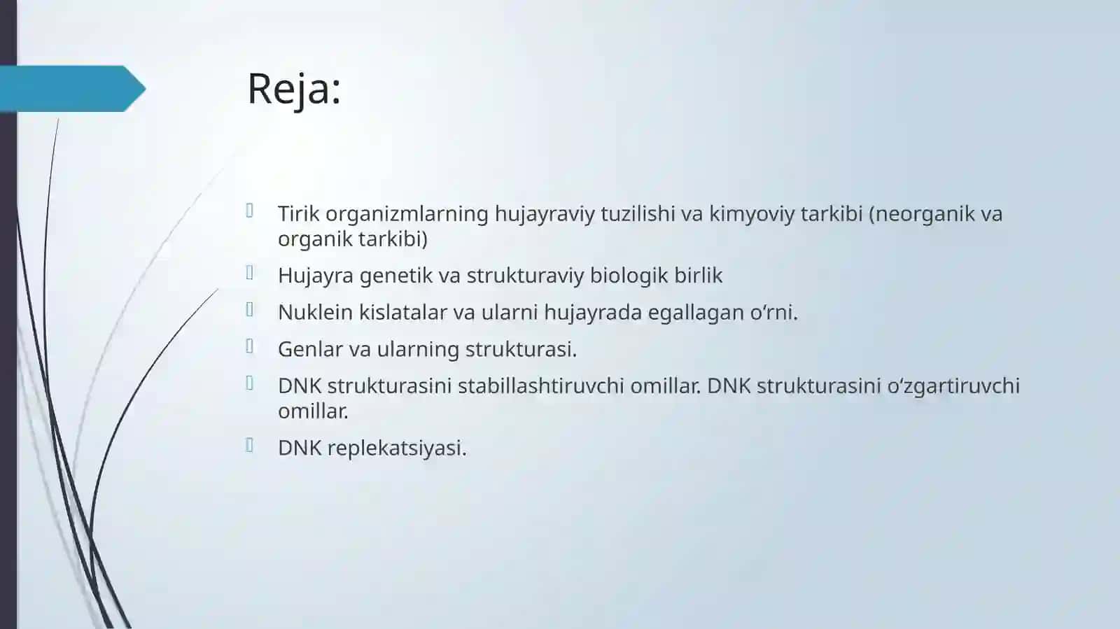 Hayotning molekulyar asoslari 2