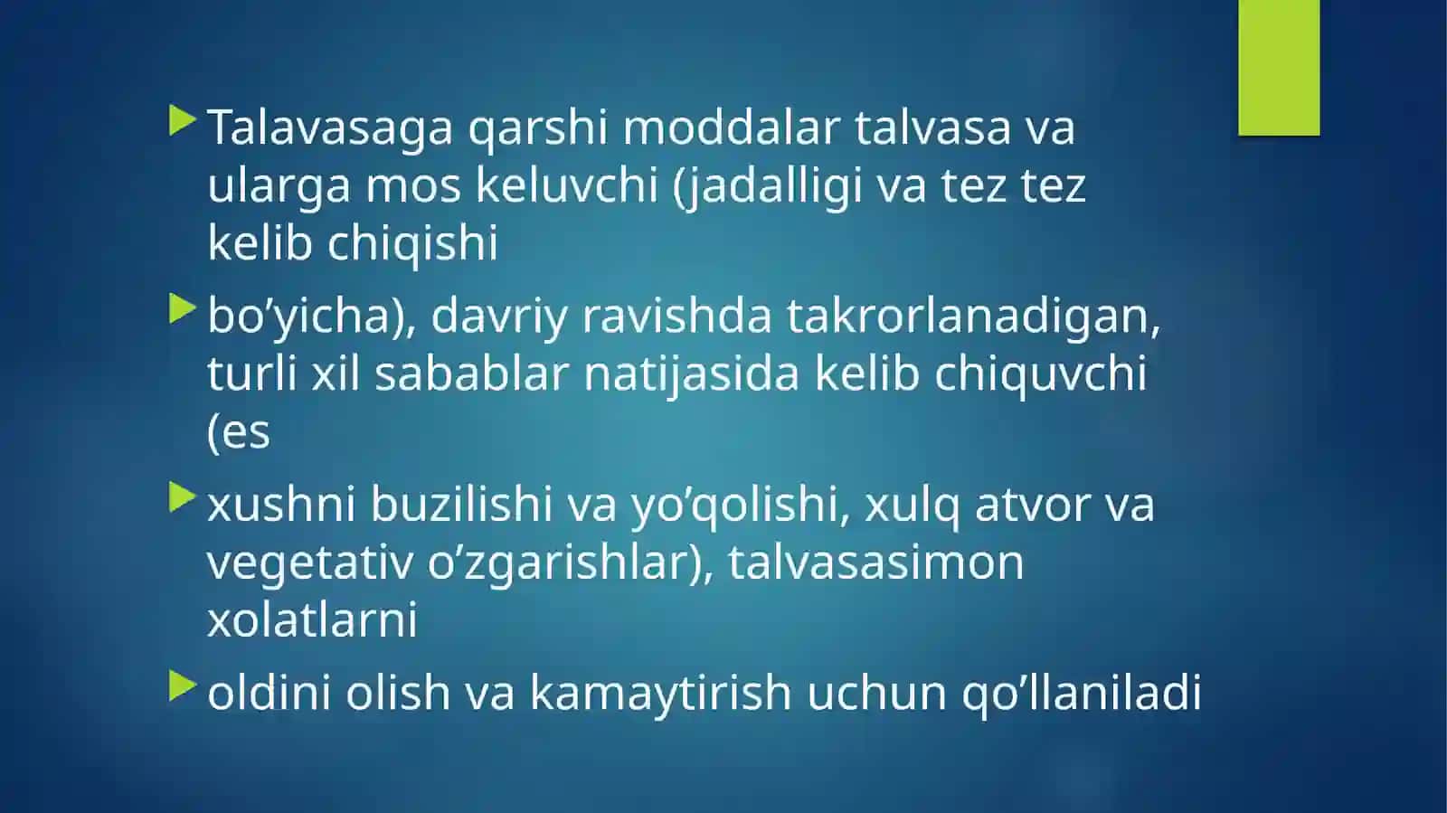 Epilepsiyaga qarshi dori vositalari 2