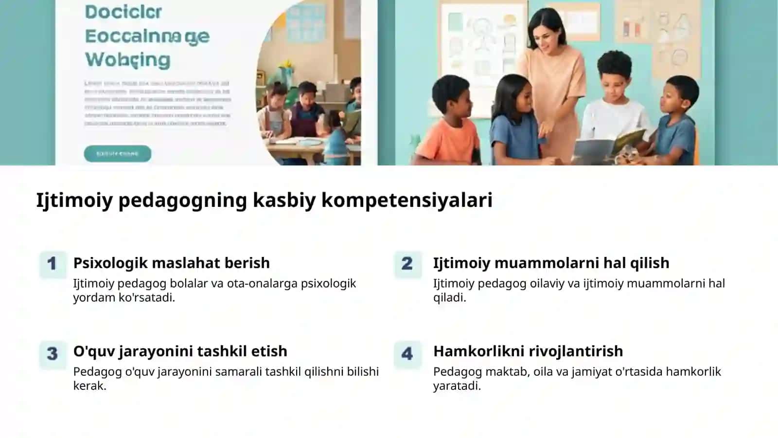 Ijtimoiy pedagog: kelajakni shakllantiruvchi 2